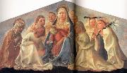 Fra Filippo Lippi Madonna of Humility with Angels and Carmelite Saints oil painting on canvas